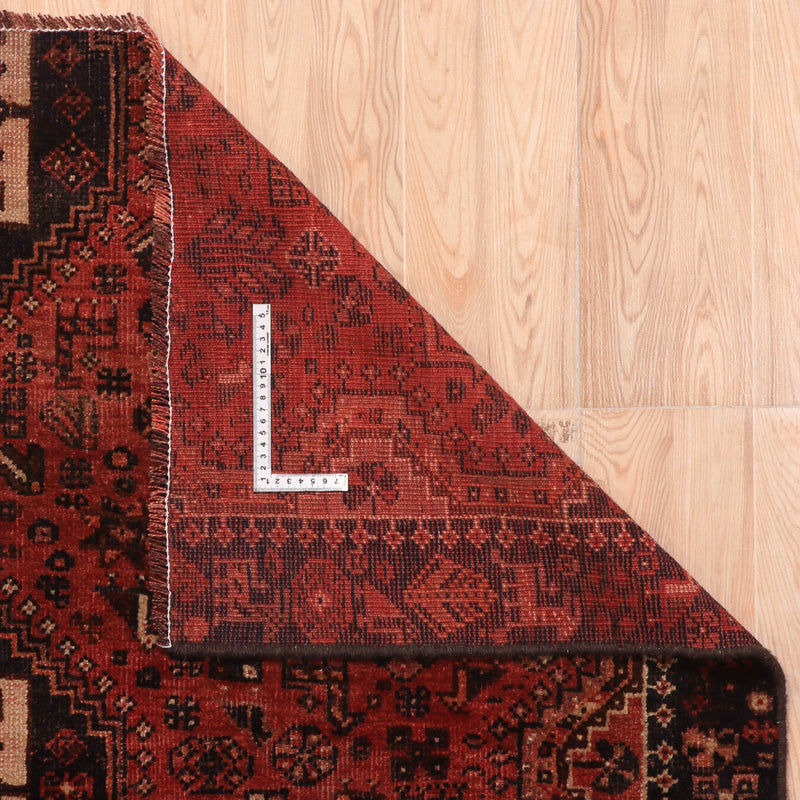 Afshon SY35 Shiraz Red Black Rug