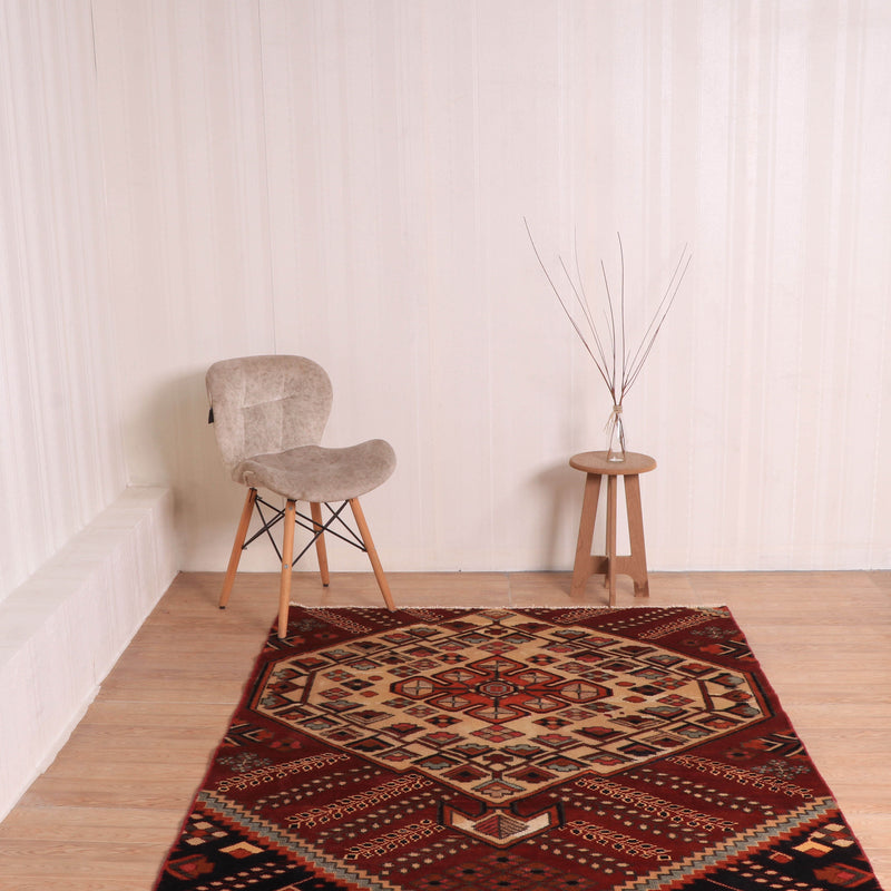 Afshon SY54 Medallion Red Rug