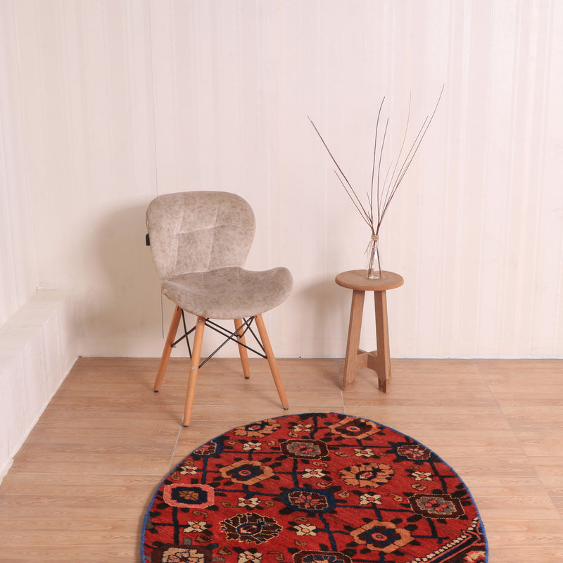 Afshon SY64 Red Black Oval Rug