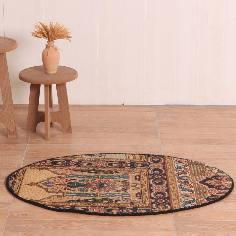 Afshon SY71 Ston WashBeige Black Rug