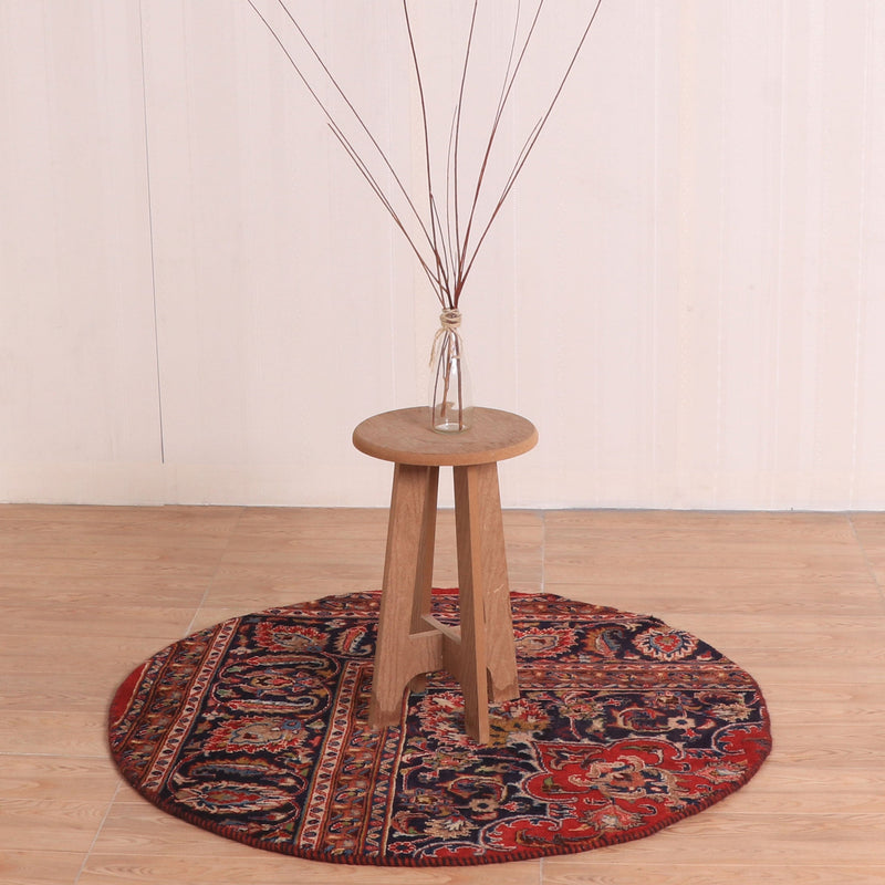 Afshon SY70 King Red Blue Round Rug