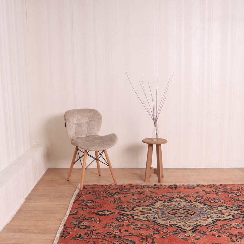 Afshon Hamadan Medallion Red Blue Rug