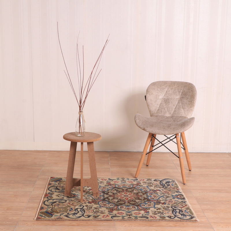 Afshon Persian Kashmar Cream Blue Rug