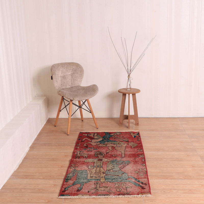Afshon SY55 Hunting Red Rug