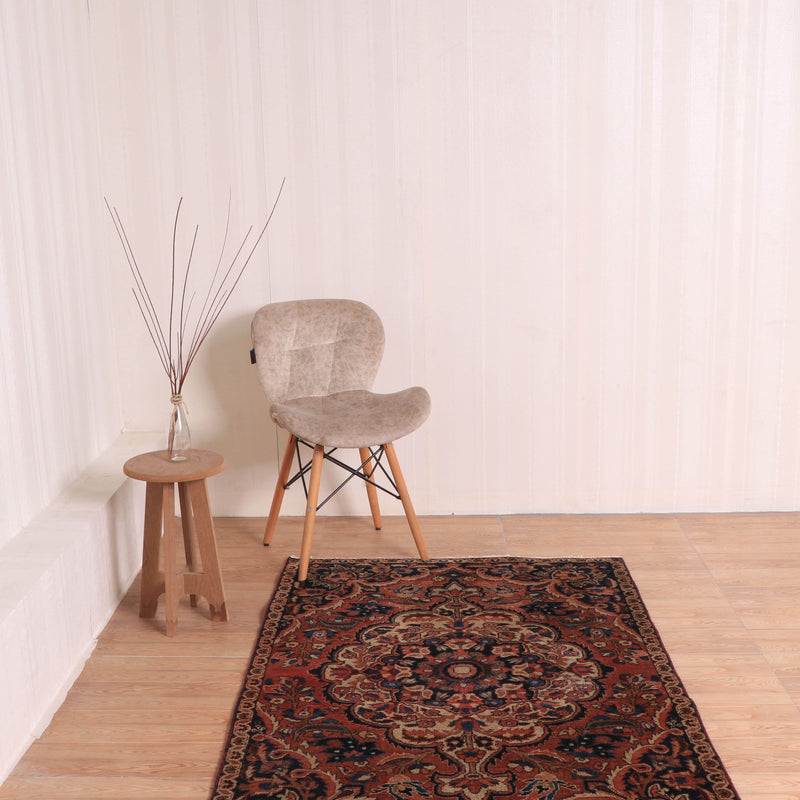 Afshon SY51 Medallion Vintage Red Brown Rug