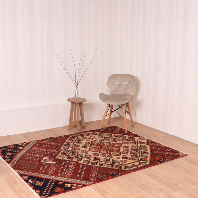 Afshon SY54 Medallion Red Rug