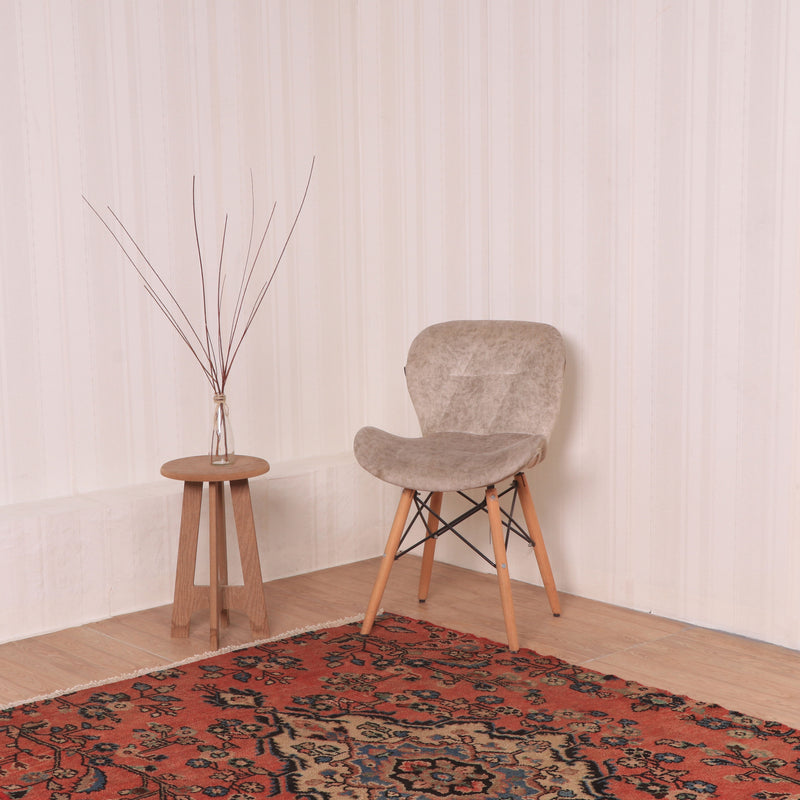 Afshon Hamadan Medallion Red Blue Rug