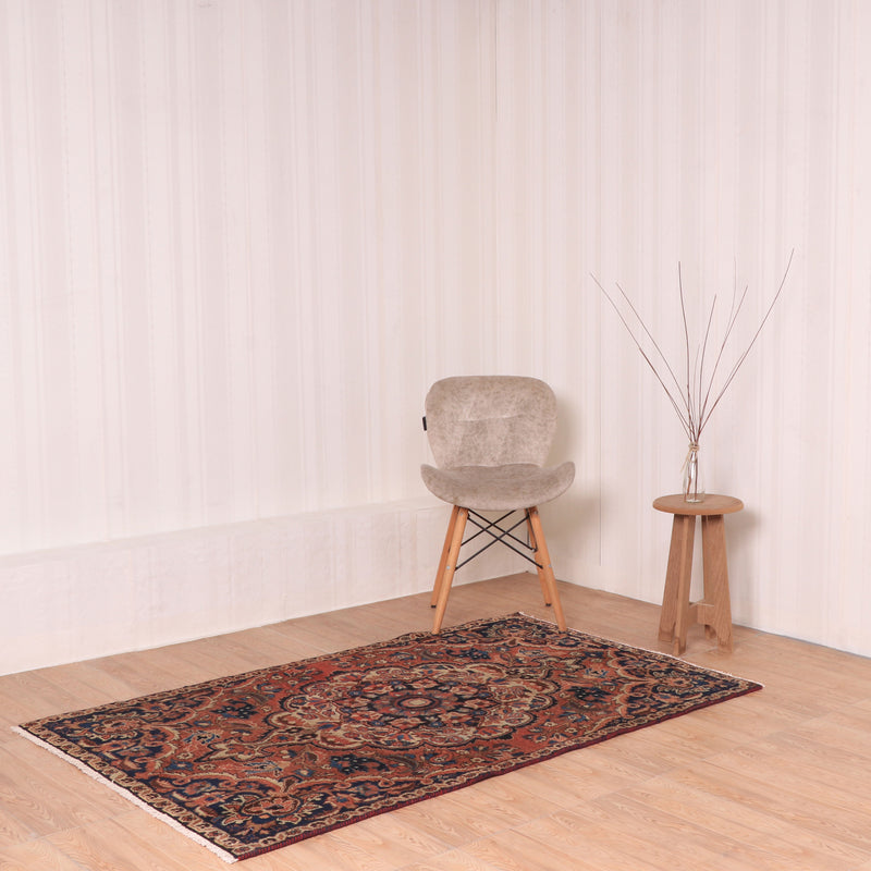 Afshon SY51 Medallion Vintage Red Brown Rug