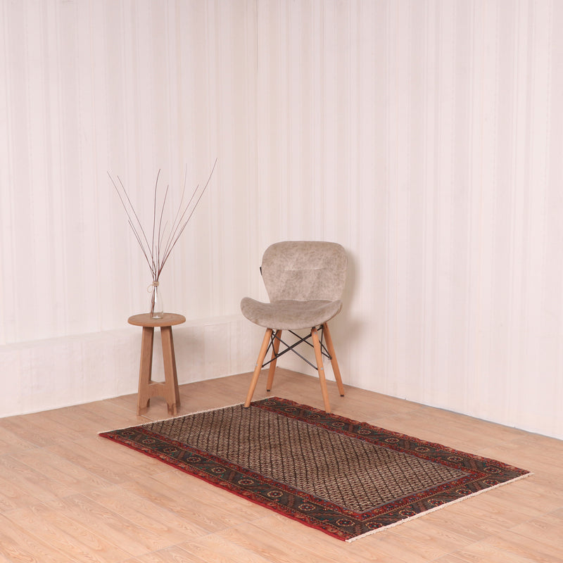 Afshon SY48 boarder Beige Brown Rug