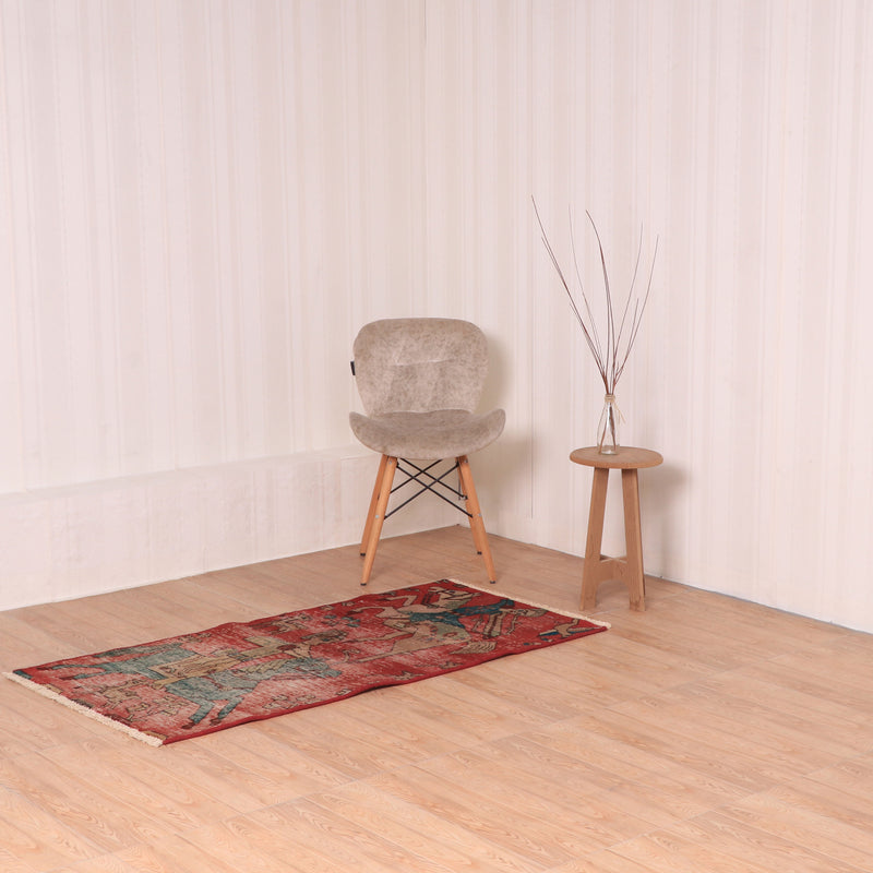 Afshon SY55 Hunting Red Rug