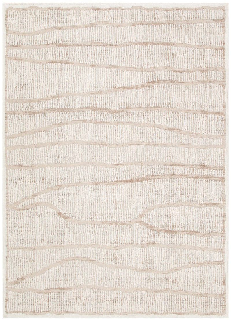 Mesa Abstract Bars Ivory Rug
