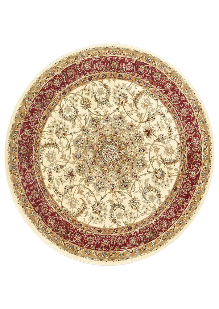Adelaide Appila Cream Red Round Rug