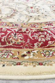 Adelaide Appila Cream Red Round Rug