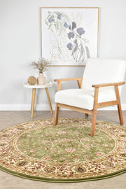 Adelaide Arno Green Round Rug