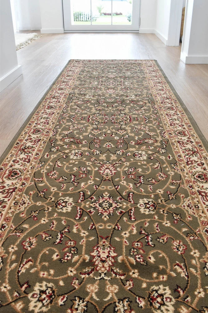 Adelaide Arno Green Runner Rug