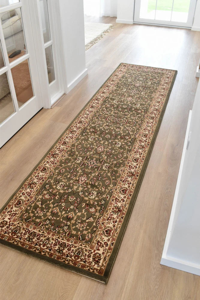 Adelaide Arno Green Runner Rug