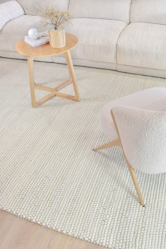 Lure Drops Ivory Tusk Wool Rug
