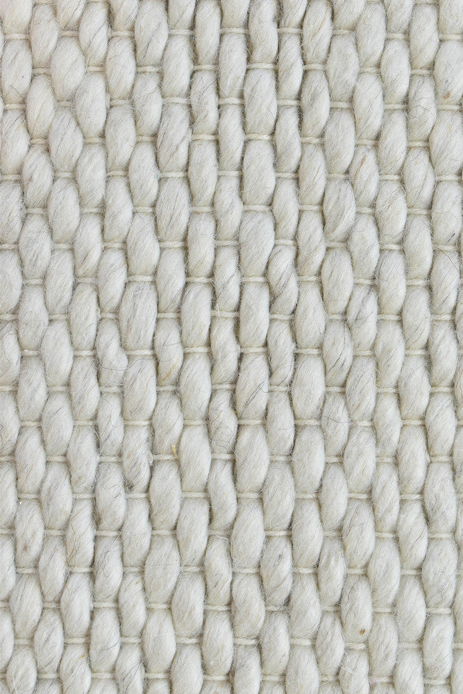 Lure Drops Pearl Wool Rug