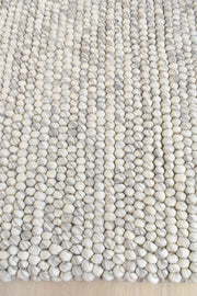 Lure Pebbles Silver Mist Wool Rug