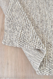 Lure Pebbles Silver Mist Wool Rug