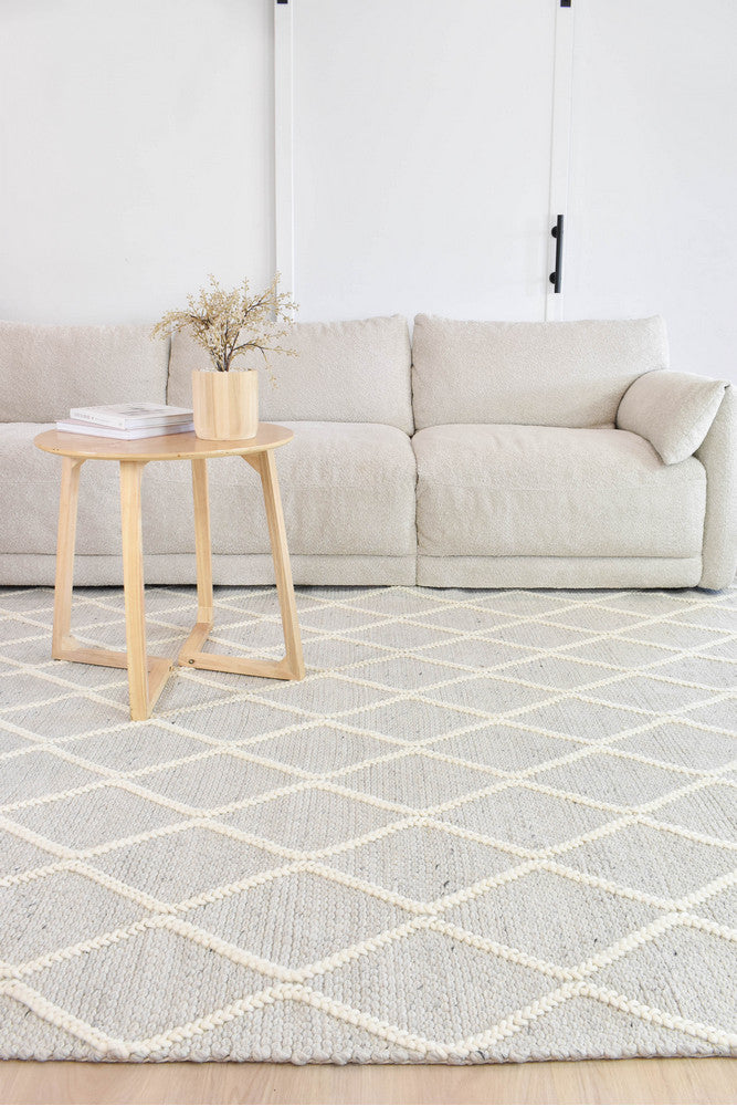 Lure Coast Diamond Stone Wash Wool Rug