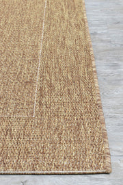 Outdoor Living Sisal Beige Brown Runner Rug