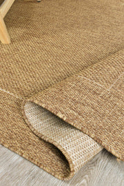 Outdoor Living Sisal Beige Brown Runner Rug