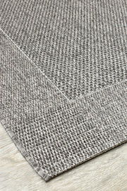 Outdoor Living Sisal Charcoal Runner Rug