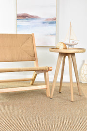 Outdoor Living Sisal Sand Black Rug