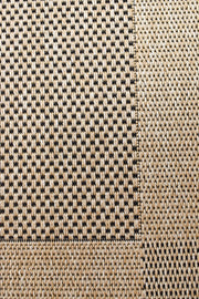 Outdoor Living Sisal Sand Black Rug