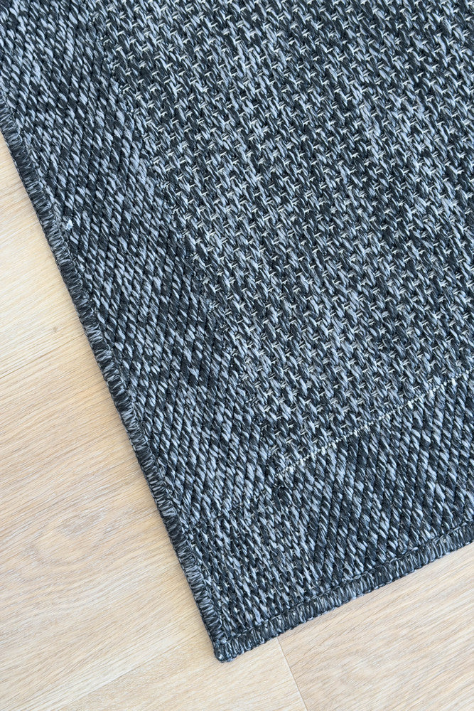 Outdoor Living Sisal Dark Grey Runner Rug
