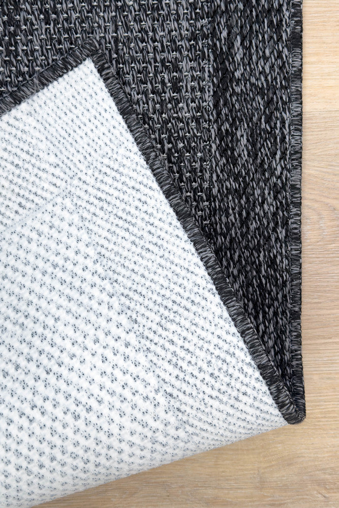 Outdoor Living Sisal Dark Grey Runner Rug