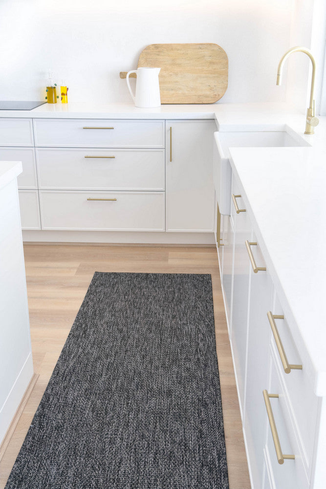 Outdoor Living Sisal Dark Grey Runner Rug