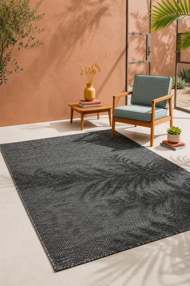 Outdoor Living Sisal Dark Grey Rug