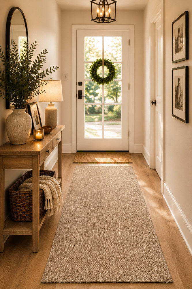 Outdoor Living Sisal Beige Runner Rug