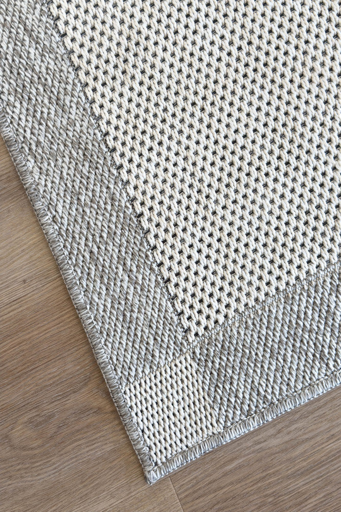 Outdoor Living Sisal Cream Grey Rug
