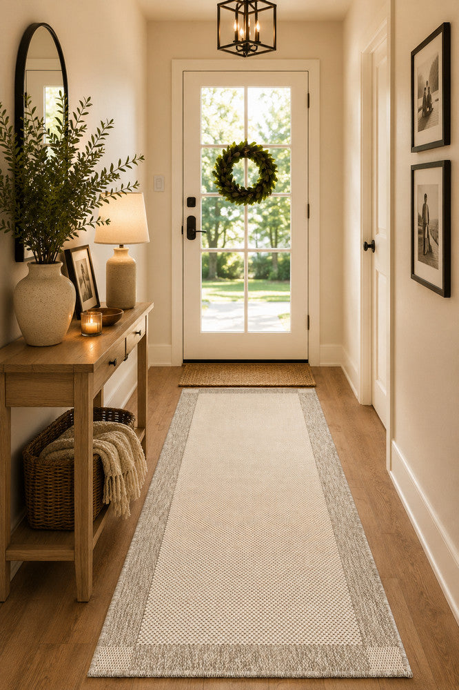 Outdoor Living Sisal Cream Grey Rug
