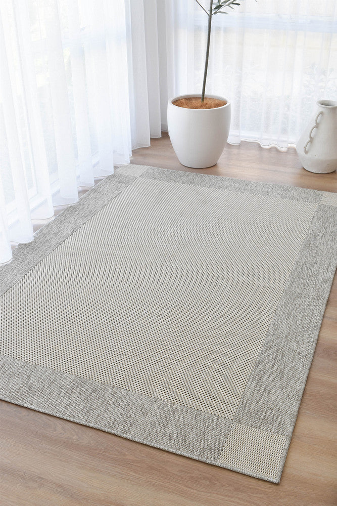 Outdoor Living Sisal Cream Grey Rug