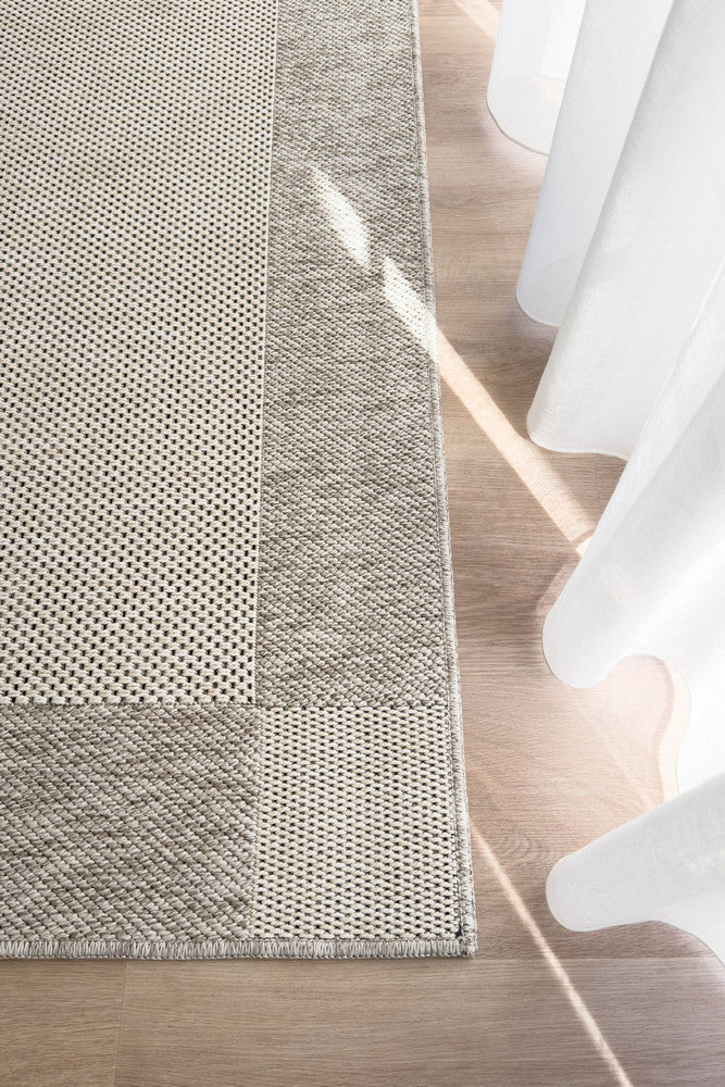 Outdoor Living Sisal Cream Grey Rug