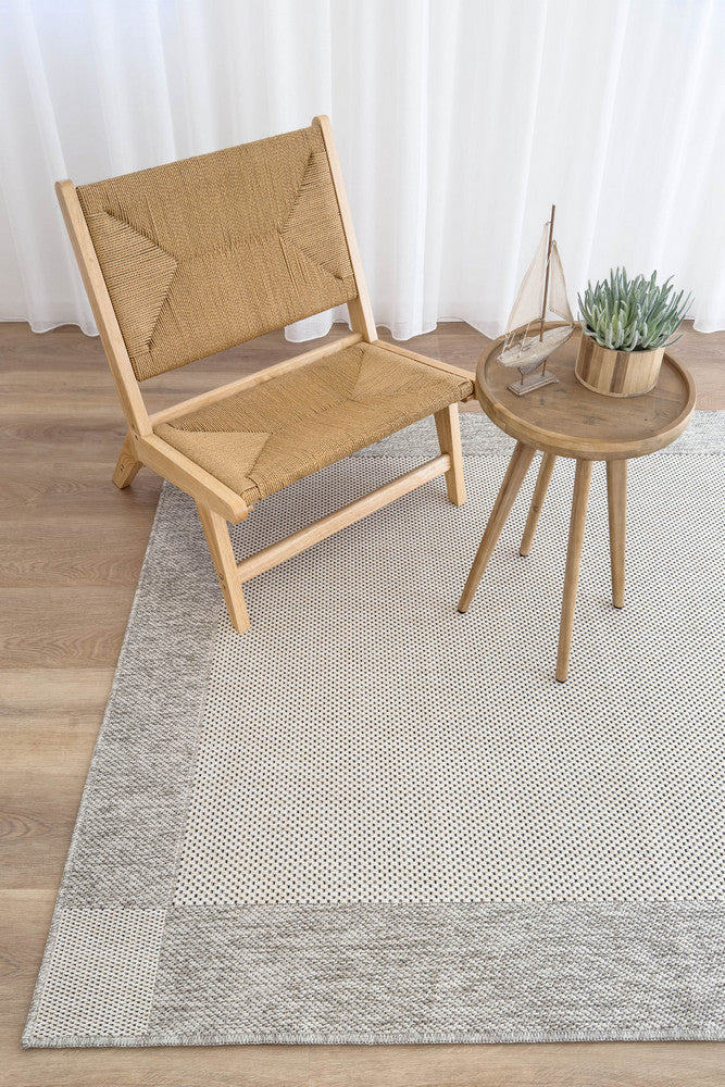 Outdoor Living Sisal Cream Grey Rug