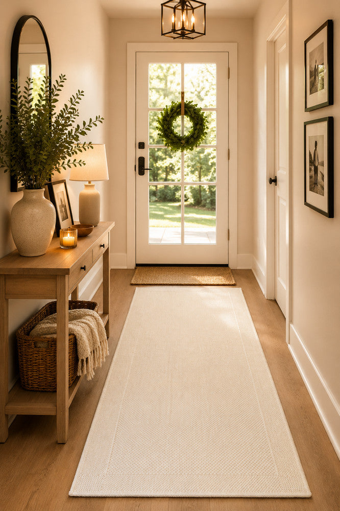 Outdoor Living Sisal Cream Runner Rug