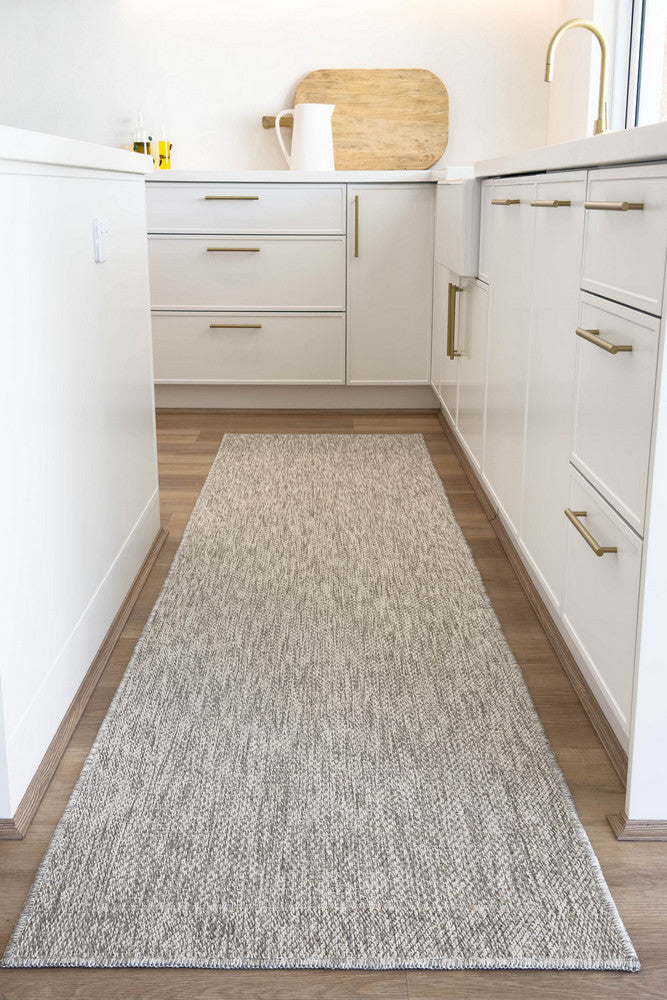 Outdoor Living Sisal Light Grey Runner Rug