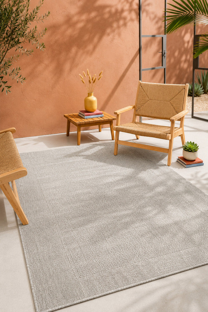 Outdoor Living Sisal Light Grey Rug