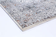 Almir Traditional Medallion Grey Multi Runner Rug