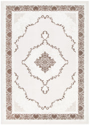 Antique Oriental Medallion Brown Rug