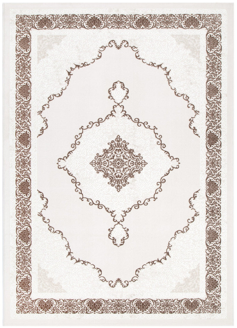 Antique Oriental Medallion Brown Rug