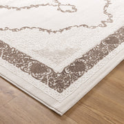 Antique Oriental Medallion Brown Rug