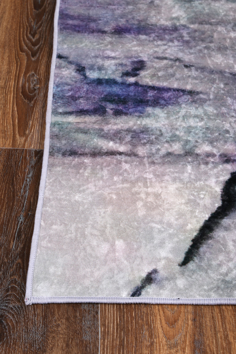 Divine Multi Watercolour Pastel Non-Slip Rug