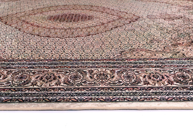 Divine Medallion Red Non-Slip Rug