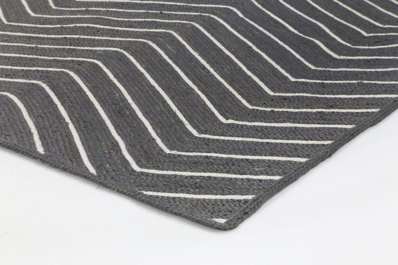 Armour Chevron Grey Rug